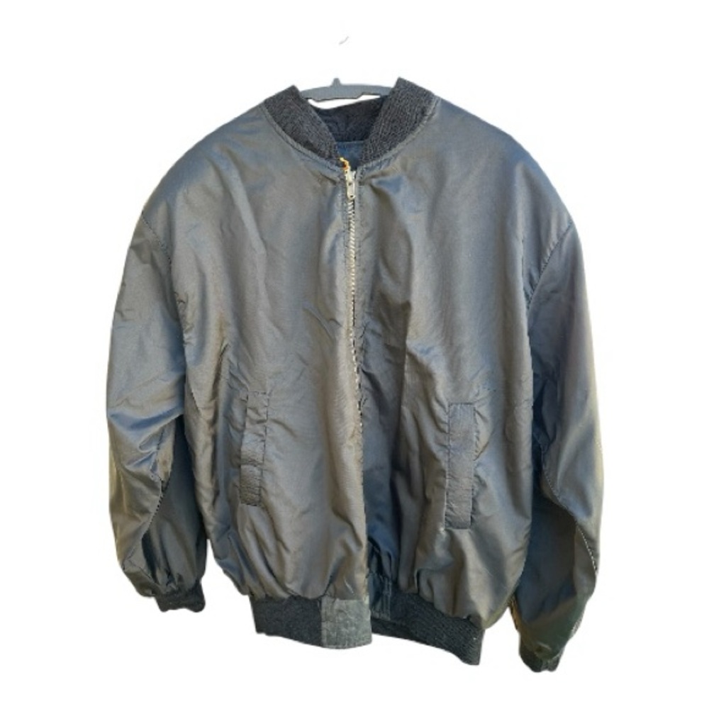 Vintage Style Equestrian Scarf Print Reversible Satin Bomber Jacket - Picture 12 of 12
